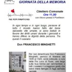 GIORNATA DELLA MEMORIA – RICORDANDO DON FRANCESCO MINGHETTI