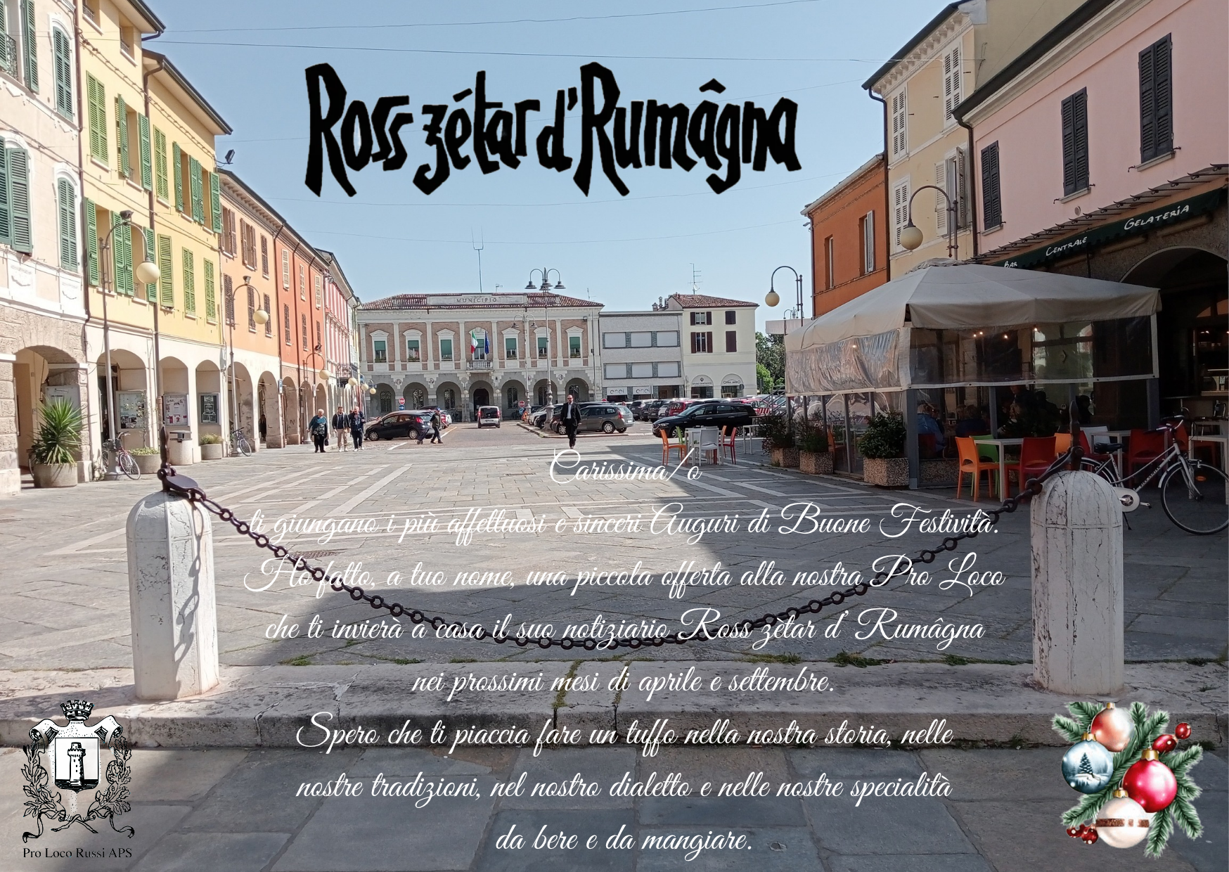 UN REGALO NATALIZIO UTILE: LEGGERE IL NOTIZIARIO “ROSS ZETAR D’RUMAGNA”